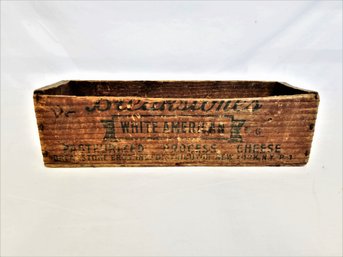 Antique Breakstone's American Cheese 5 Lbs Wood Box