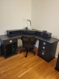 Corner Desk And Chair Combination.