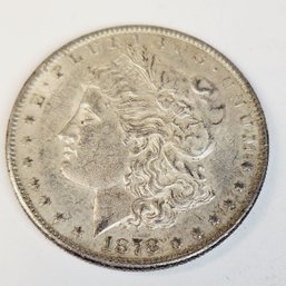 Nice 1878-s Morgan Silver Dollar (first Morgan Year)