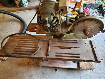 Antique The Master Woodworker Model 10 Jointer Table Cut Off Saw