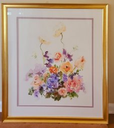 Pretty Floral Watercolor By MH Hurlimann Armstrong