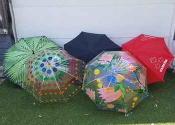 Five Vintage Umbrellas