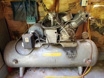 Massive Vintage Westinghouse Air Compressor - With Buehler Tank - Untested!