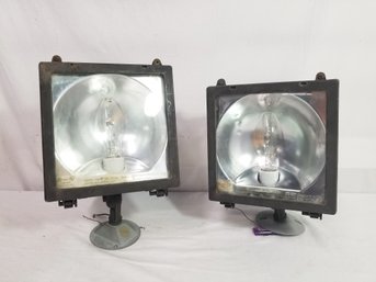 Pair Of RAB Metal Outdoor Flood Lights