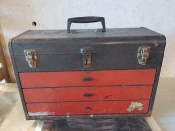 Tool Box With Tools: Mostly Socket Wrenches & Sockets   #1