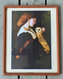 Print Called The Owl By British Painter, Valentine Cameron Pinsep, 1838-1904