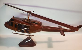 Incredible Wooden Hellicopter Model