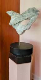 Free Form Stone Sculpture With Revolving Stand