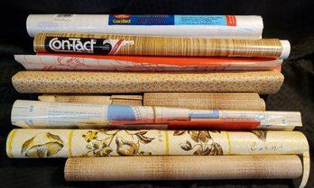 Vintage Lot Of Assorted Contact Paper ~ Wallpaper Rolls ~ Some New