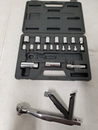 Portable Socket Ratchet Set With Light