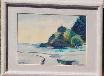 Island View Watercolor By Lee Galloway