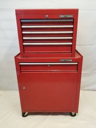 Craftsman Two-Piece Tool Box Chest With Contents