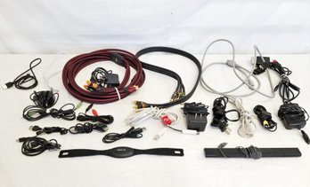 Mixed Lot Of Electronic Gaming/computer Cables And Other Gaming Powers