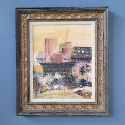 John Wenner ( American 1912-1992) Framed Original Oil On Board