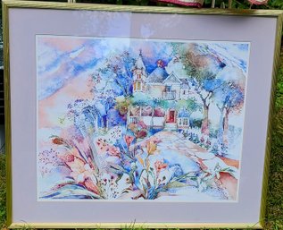 Framed And Signed Lithograph By Myra Sides Copus  34/750