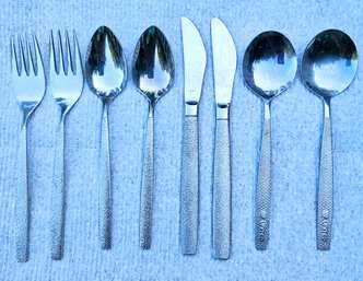 Collector's Vintage UNITED AIRLINES 1st Class Stainless Steel Silverware Set/8pc