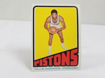 1970s Pistons Willie Norwood Basketball Card