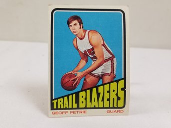 1970s Trail Blazers Geoff Petrie Basketball Card