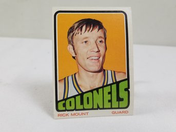 1970s Colonels Rick Mount Basketball Card