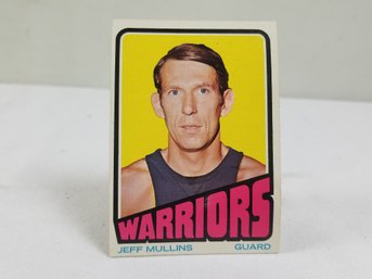 1970s Warriors Jeff Mullins Basketball Card