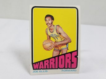 1970s Warriors Joe Ellis Basketball Card