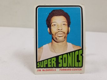 1970s SuperSonics Jim McDaniels Basketball Card