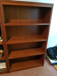 1 Of 2 - Solid Wood (mahogany)  Heavy Duty Bookshelf