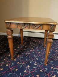 Beautifully Detailed Hardwood Side Table  - 22' X 72 X 23