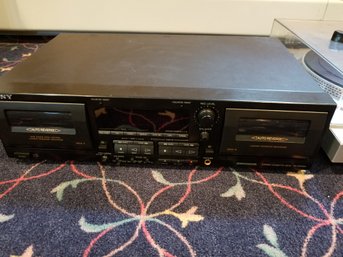 Vintage Electronics - Sony Dual Deck Cassette & Turntable (2 Pieces)