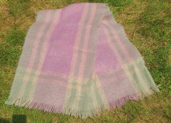 100 Percent Mohair Plaid Scarf From Scotland