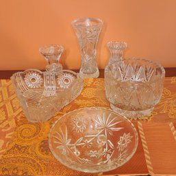 Grouping Of Brilliant Cut And Vintage Crystal,