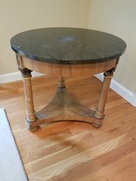 Round End Table - Marble Top
