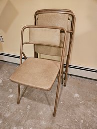 Set Of (3) Vintage Folding Chairs