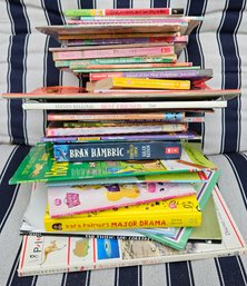 Children's Large Assortment Of Hard Cover/Soft Cover Books For Reading, Activities, & Paper Dolls