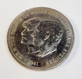 1981 Uncirculated Lady Diana And Charles Wedding Coin