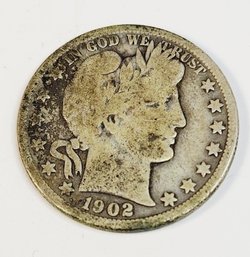 1902-O  Silver Barber Half Dollar (121 Years Old)