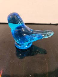 Vintage Art Glass Bird, Signed By Artist 1951