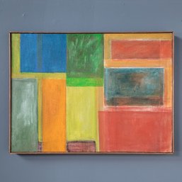 Well Listed Robert Ludwig (1924-2021) Original Abstract On Canvas