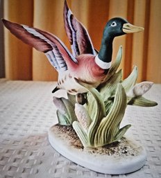 Lefton Porcelain Hand-Painted China Mallard Duck KW618 Made In Japan