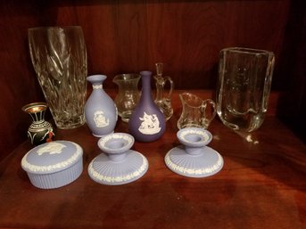 Lot Of Decorative Items (left Side Of China Cabinet)