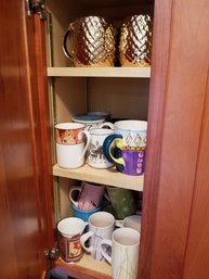 Kitchen Cabinet Lot#2 - 3 Shelves - Coffee Mugs