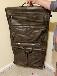 Vintage Leather Suit Bag