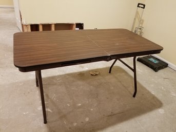 Heavy Duty Folding Table - Laminate Top, Metal Frame And Legs - 5' L, 30'H
