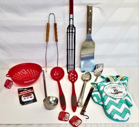 Mixed Assortment Of Barbeque And Kitchen Accessories