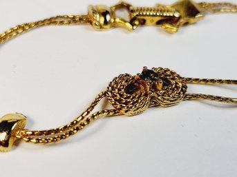 Vintage Gold Tone Goldette, NY  Unique Bracelet