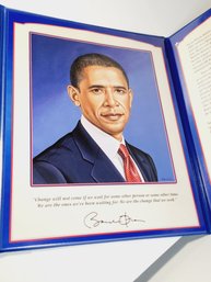President Barack Obama Limited-Edition PCS Stamps & Coins Medallion Folder