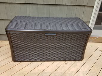 Outdoor Storage Box With Hinged Lid By Suncast - 55' X 28 X 25H