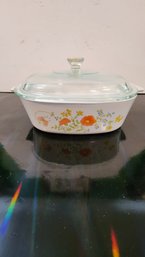 Vintage Pyrex Corningware Wild Flower A-2-B 2 Qt.