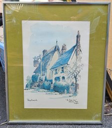 'The Royal Oak Stonham Aspal Suffolk' By  Philip Bawcombe  Artist Signed