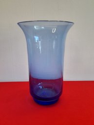 Large Blue Glass Vase